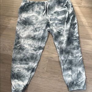 Dex Gray Tie-Dye Joggers with Elastic Waistband
